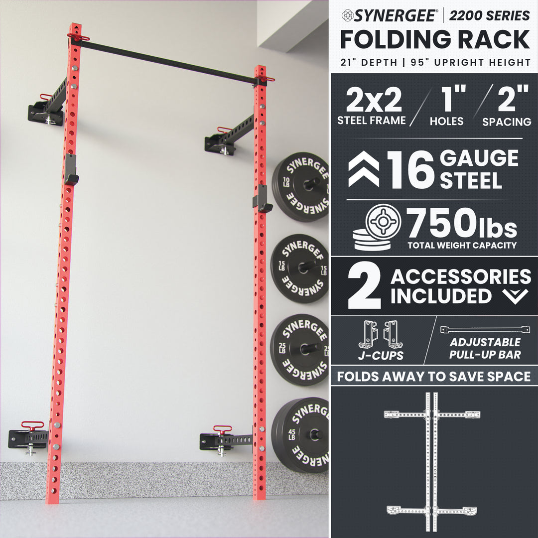 Synergee 2200 Series Folding Squat Rack