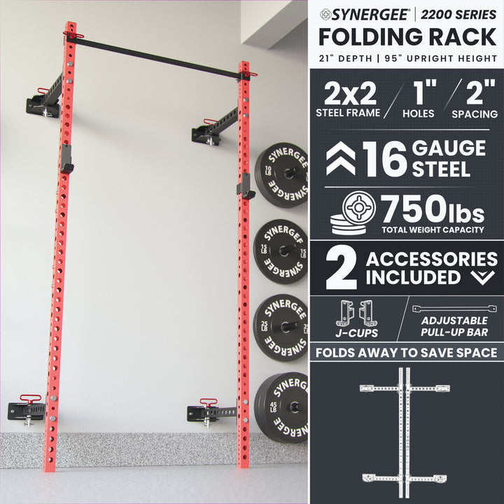 Synergee 2200 Series Folding Squat Rack