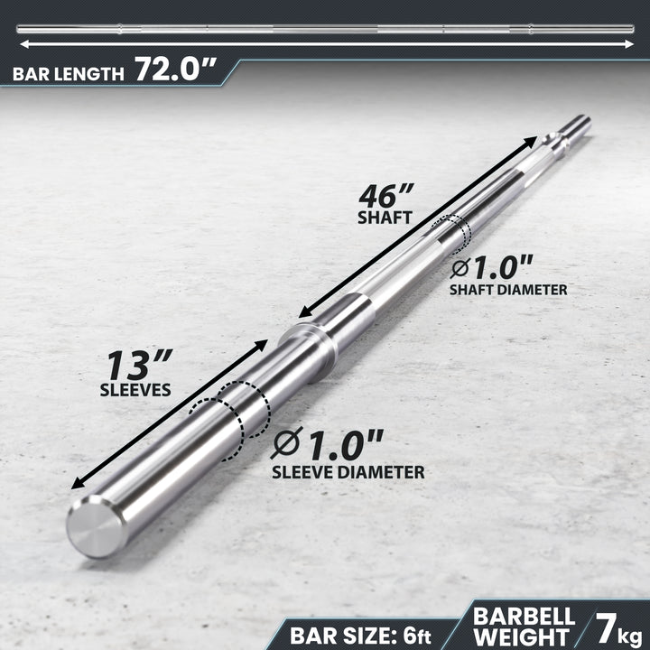 Synergee 1" Barbell