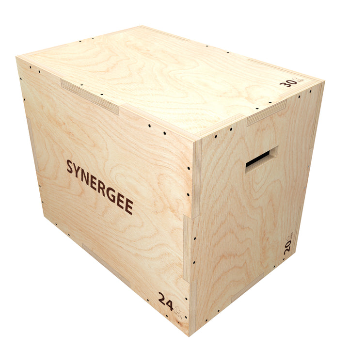 Synergee 3 in 1 Wood Plyometric Box for Jump Training and Conditioning