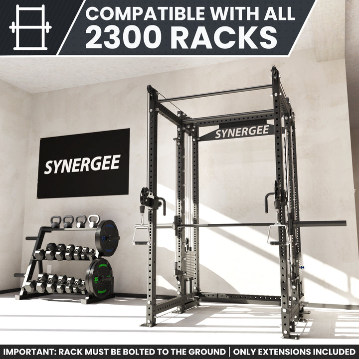 Power Rack Extension Synergee 2300 Power Cage Rack Extensions | Synergee Fitness Canada ...