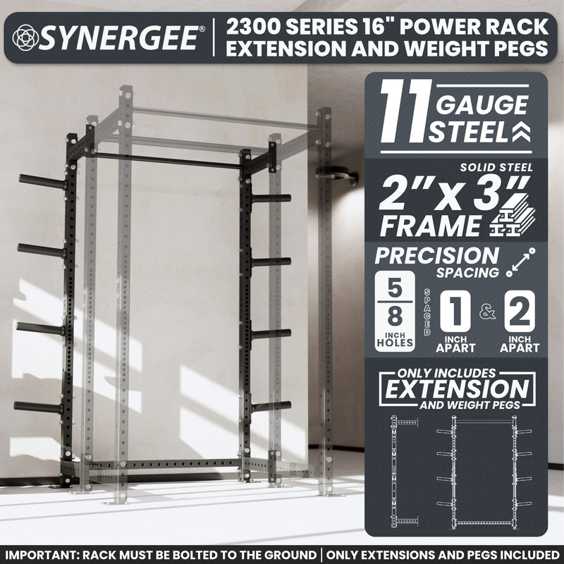 Synergee 2300 Series Upright Extensions