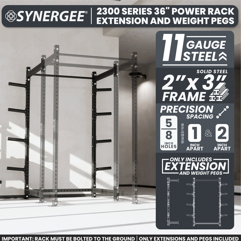 Synergee 2300 Series Upright Extensions