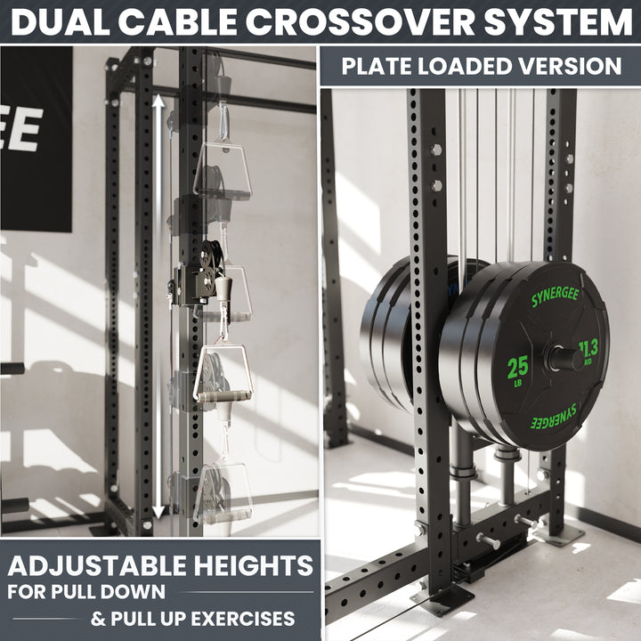 Synergee 2300 Series Power Cage with Plate Loaded Cable Cross Overs
