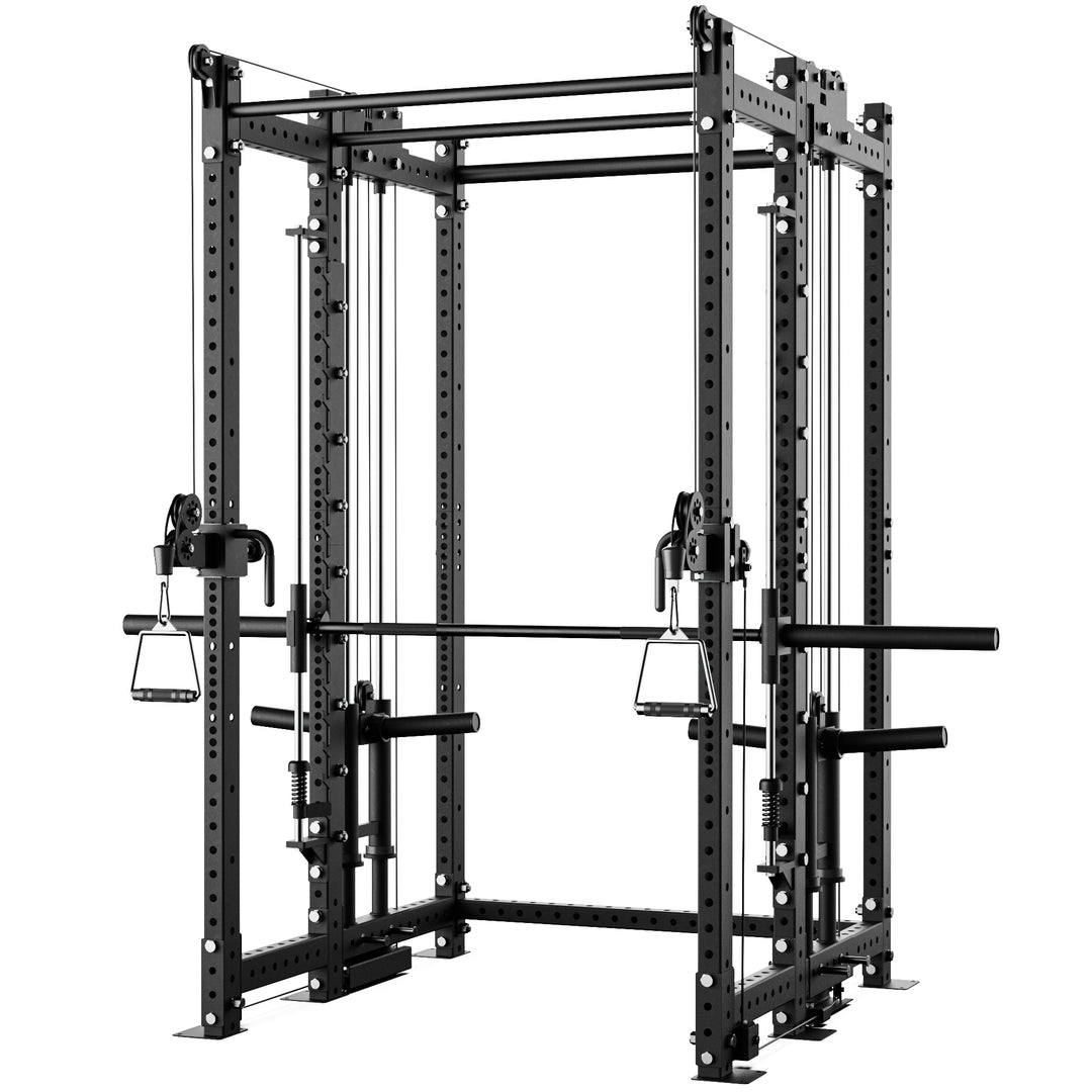 Synergee 2300 Series Power Cage with Plate Loaded Cable Cross Overs and Smith Machine