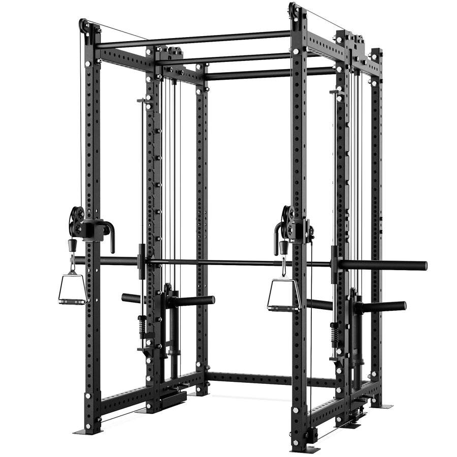 Synergee 2300 Series Power Cage with Plate Loaded Cable Cross Overs and Smith Machine