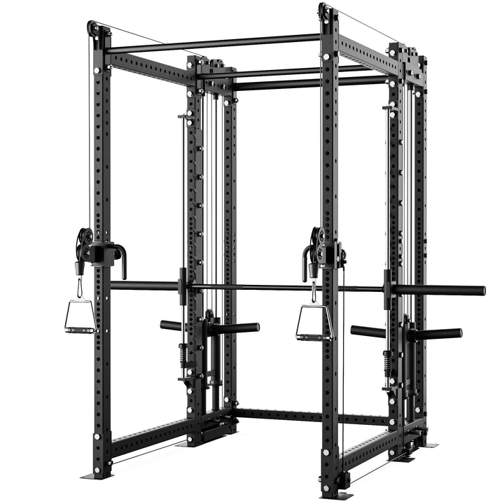 Synergee 2300 Series Power Cage with Plate Loaded Cable Cross Overs and Smith Machine