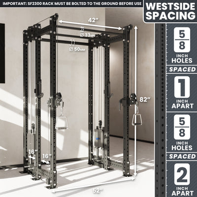 Synergee 2300 Series Power Cage with Synchronized Loaded Cable Cross Overs