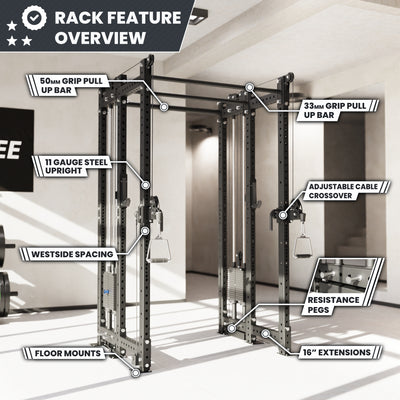 Synergee 2300 Series Power Cage with Synchronized Loaded Cable Cross Overs