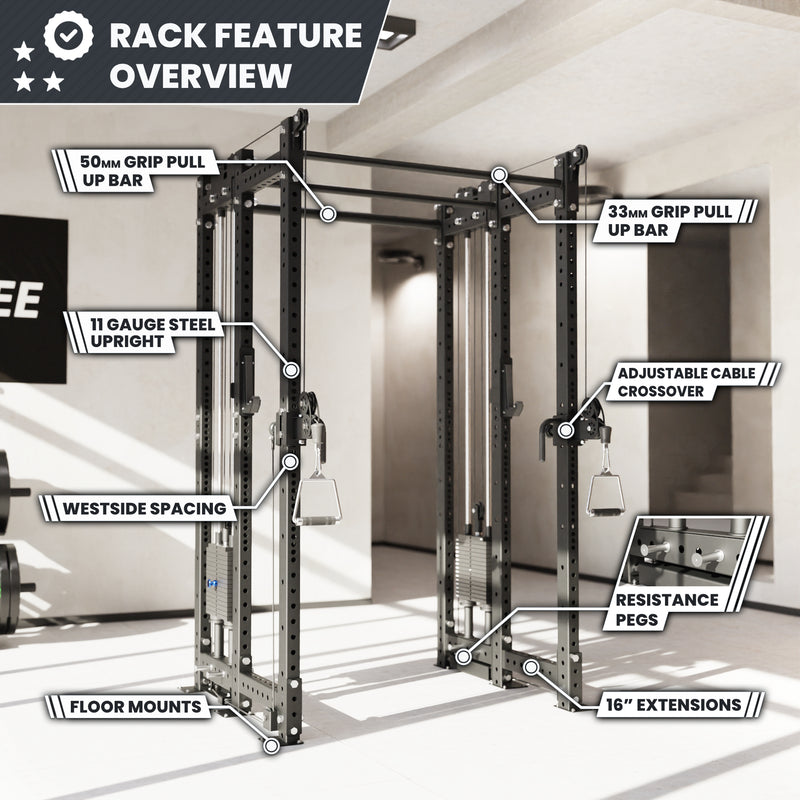Synergee 2300 Series Power Cage with Synchronized Loaded Cable Cross Overs