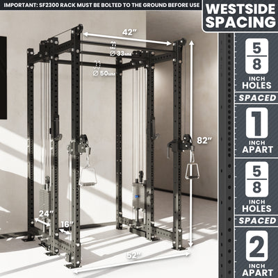 Synergee 2300 Series Power Cage with Synchronized Loaded Cable Cross Overs