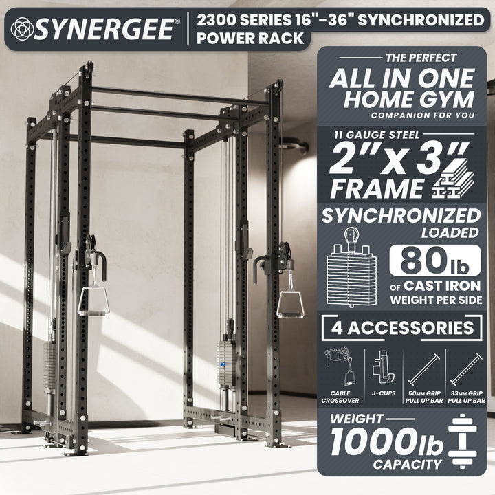 Synergee 2300 Series Power Cage with Synchronized Loaded Cable Cross Overs