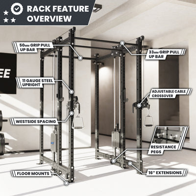 Synergee 2300 Series Power Cage with Synchronized Loaded Cable Cross Overs