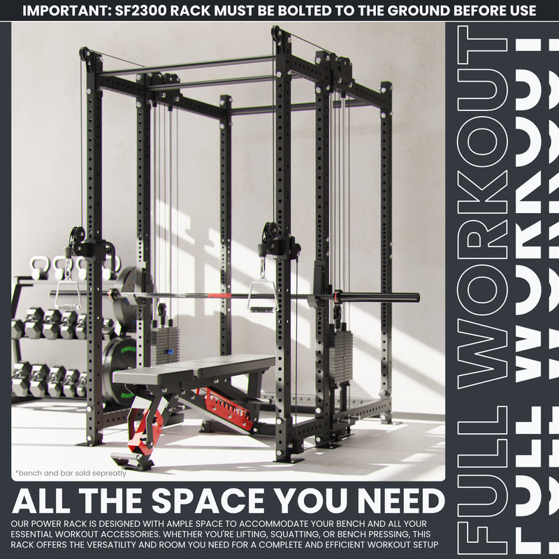 Synergee 2300 Series Power Cage with Synchronized Loaded Cable Cross Overs