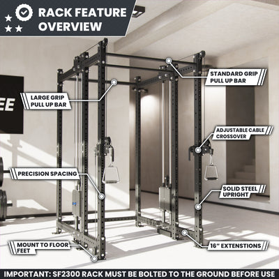 Synergee 2300 Series Power Cage with Synchronized Loaded Cable Cross Overs
