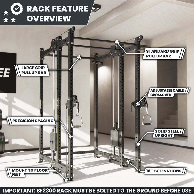 Synergee 2300 Series Power Cage with Synchronized Loaded Cable Cross Overs