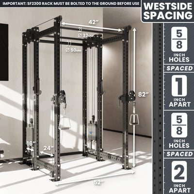 Synergee 2300 Series Power Cage with Synchronized Loaded Cable Cross Overs