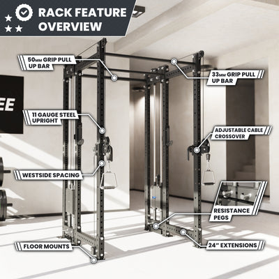 Synergee 2300 Series Power Cage with Synchronized Loaded Cable Cross Overs