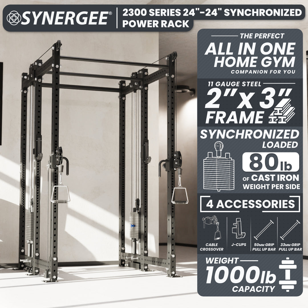 Synergee 2300 Series Power Cage with Synchronized Loaded Cable Cross Overs