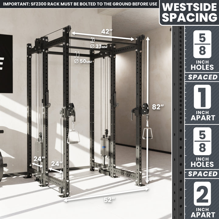 Synergee 2300 Series Power Cage with Synchronized Loaded Cable Cross Overs