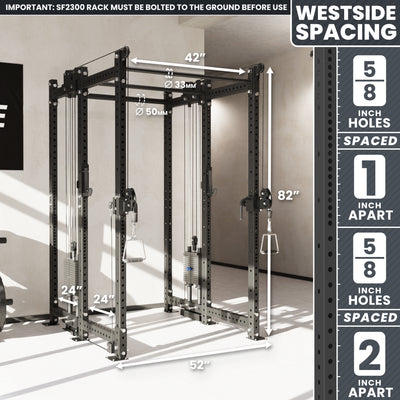 Synergee 2300 Series Power Cage with Synchronized Loaded Cable Cross Overs