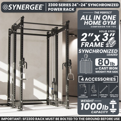Synergee 2300 Series Power Cage with Synchronized Loaded Cable Cross Overs