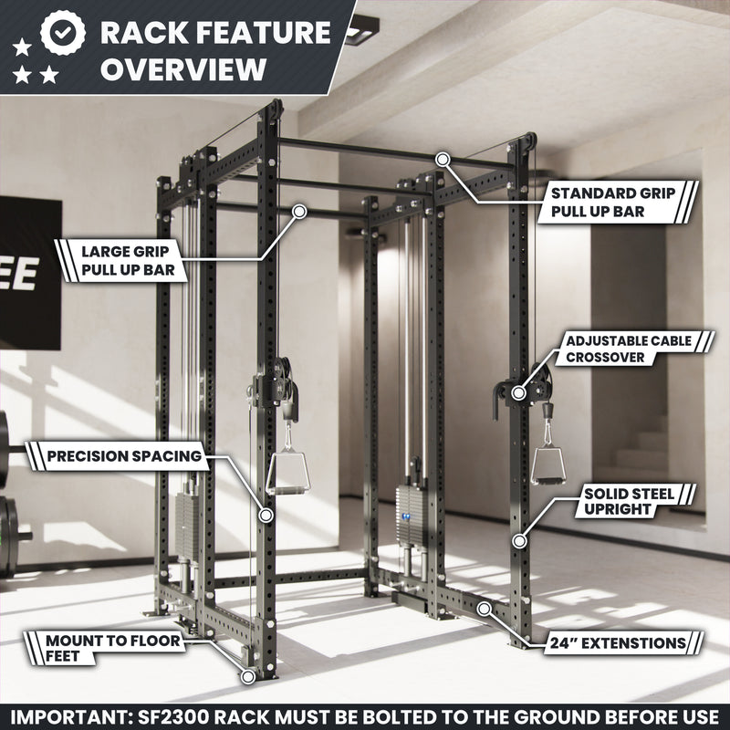 Synergee 2300 Series Power Cage with Synchronized Loaded Cable Cross Overs