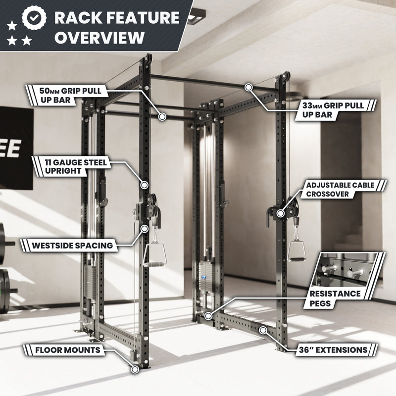 Synergee 2300 Series Power Cage with Synchronized Loaded Cable Cross Overs