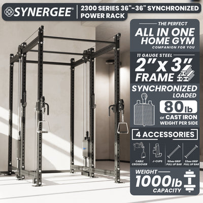 Synergee 2300 Series Power Cage with Synchronized Loaded Cable Cross Overs