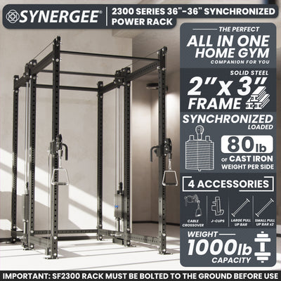 Synergee 2300 Series Power Cage with Synchronized Loaded Cable Cross Overs