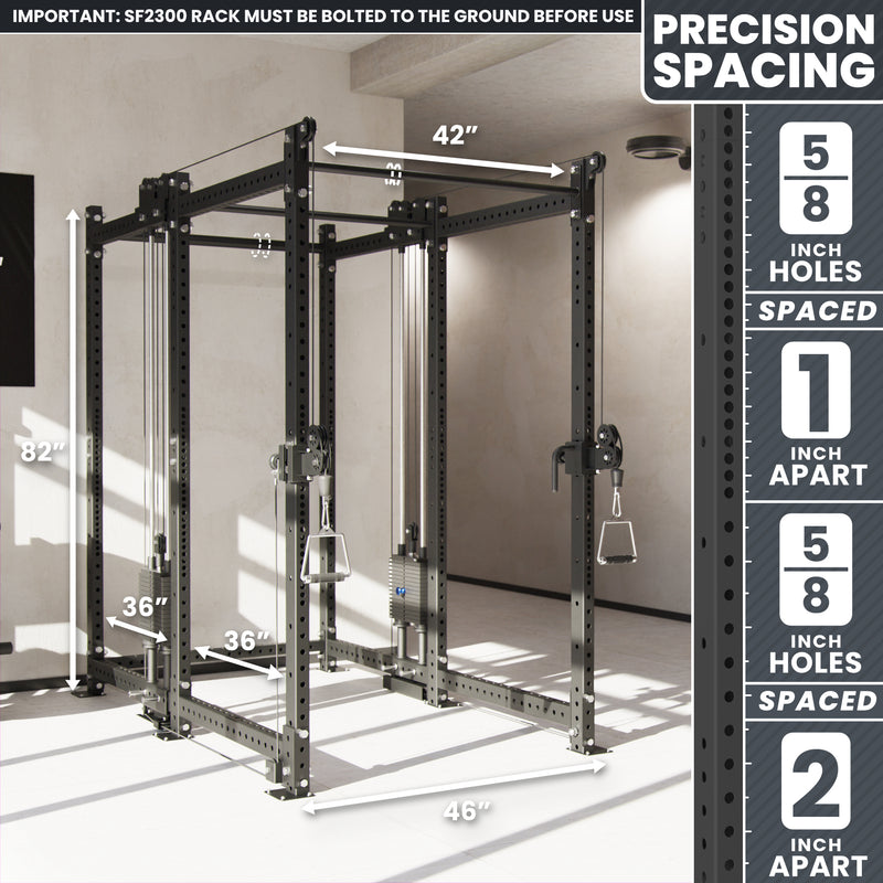 Synergee 2300 Series Power Cage with Synchronized Loaded Cable Cross Overs