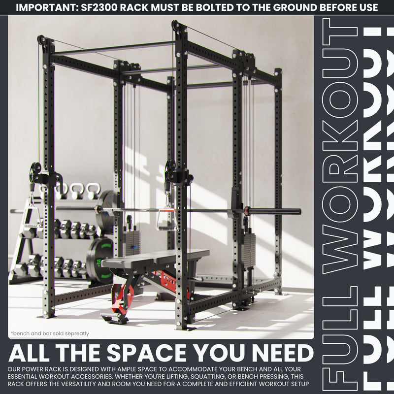 Synergee 2300 Series Power Cage with Synchronized Loaded Cable Cross Overs