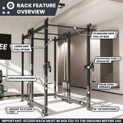 Synergee 2300 Series Power Cage with Synchronized Loaded Cable Cross Overs