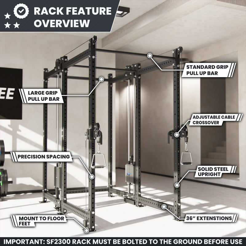 Synergee 2300 Series Power Cage with Synchronized Loaded Cable Cross Overs