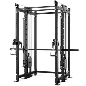 Synergee 2300 Series Power Cage with Synchronized Loaded Cable Cross Overs and Smith Machine