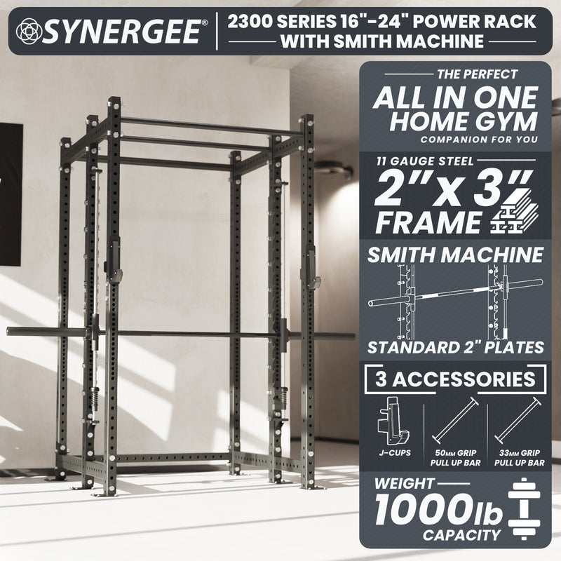 Synergee 2300 Series Power Cage with Smith Machine