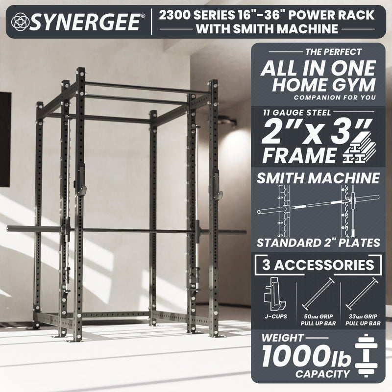 Synergee 2300 Series Power Cage with Smith Machine