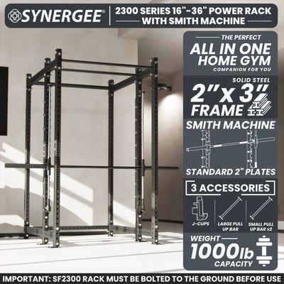 Synergee 2300 Series Power Cage with Smith Machine