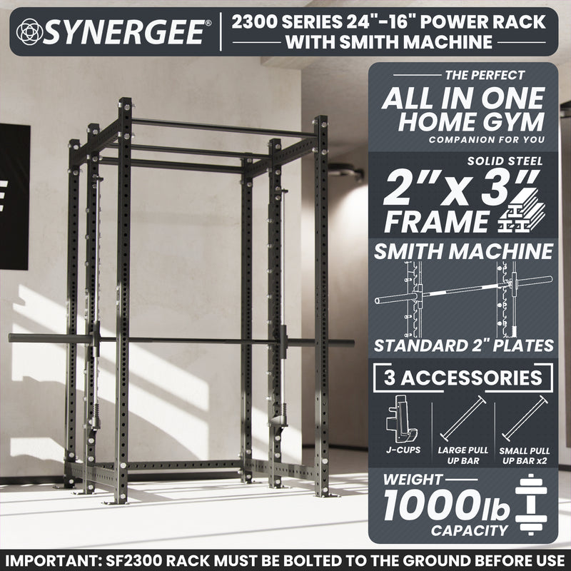Synergee 2300 Series Power Cage with Smith Machine