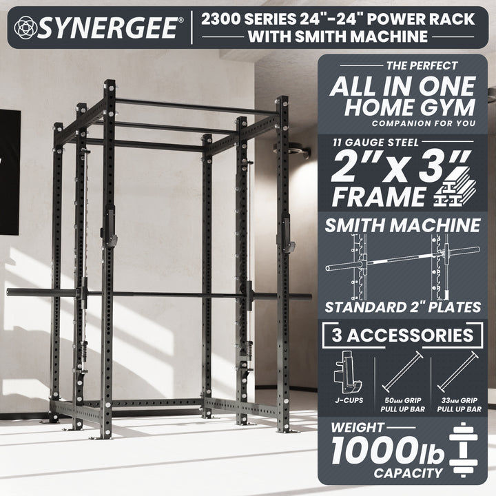 Synergee 2300 Series Power Cage with Smith Machine