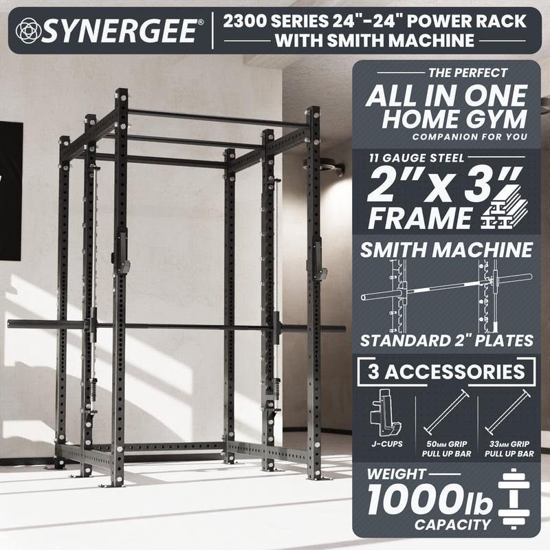 Synergee 2300 Series Power Cage with Smith Machine