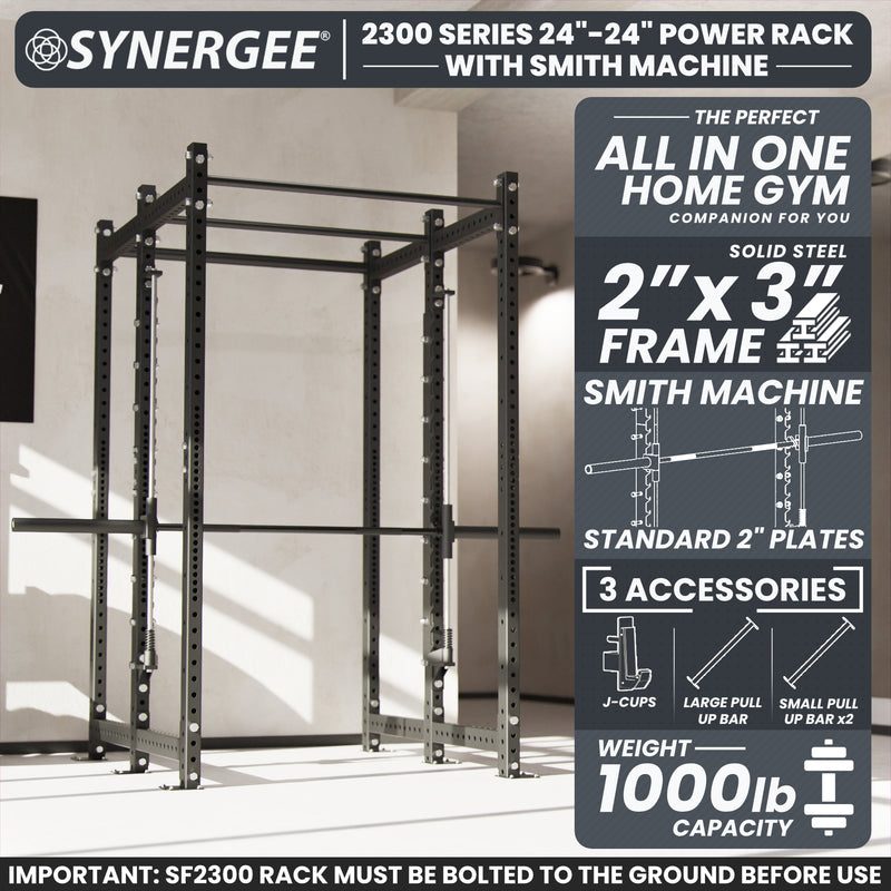 Synergee 2300 Series Power Cage with Smith Machine
