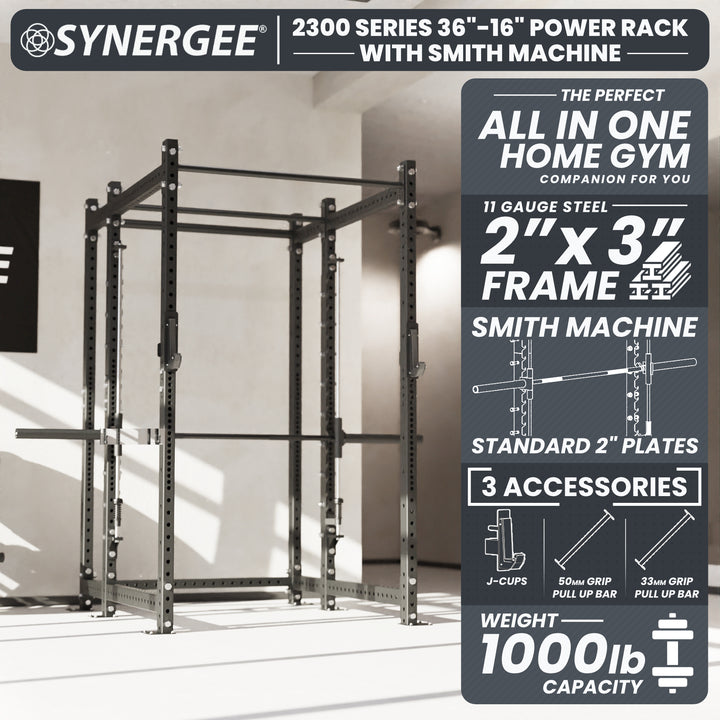 Synergee 2300 Series Power Cage with Smith Machine