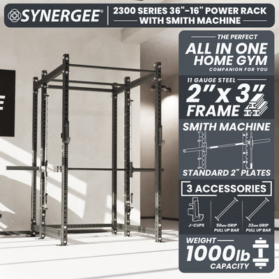 Synergee 2300 Series Power Cage with Smith Machine