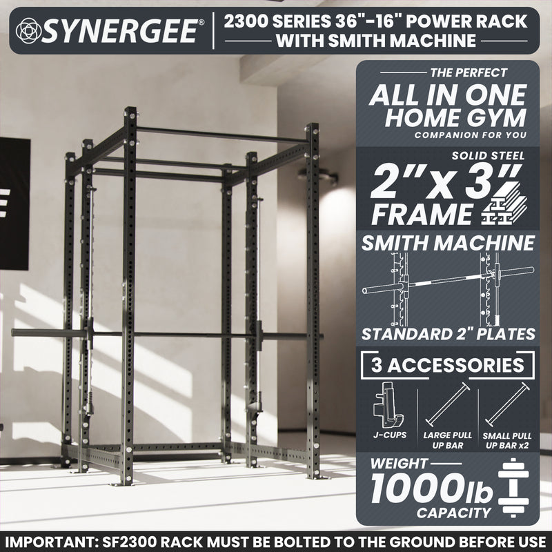 Synergee 2300 Series Power Cage with Smith Machine