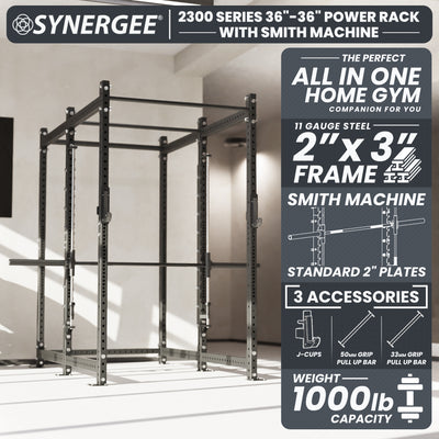Synergee 2300 Series Power Cage with Smith Machine