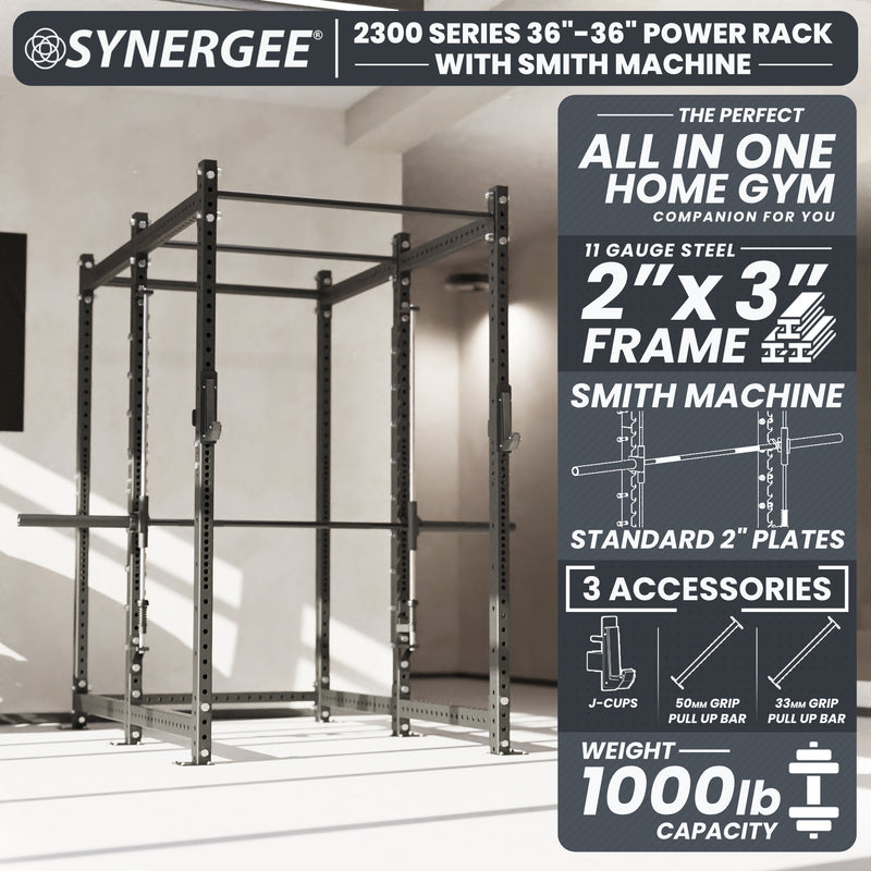 Synergee 2300 Series Power Cage with Smith Machine