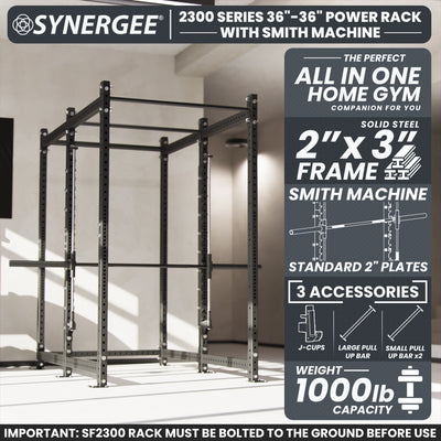 Synergee 2300 Series Power Cage with Smith Machine