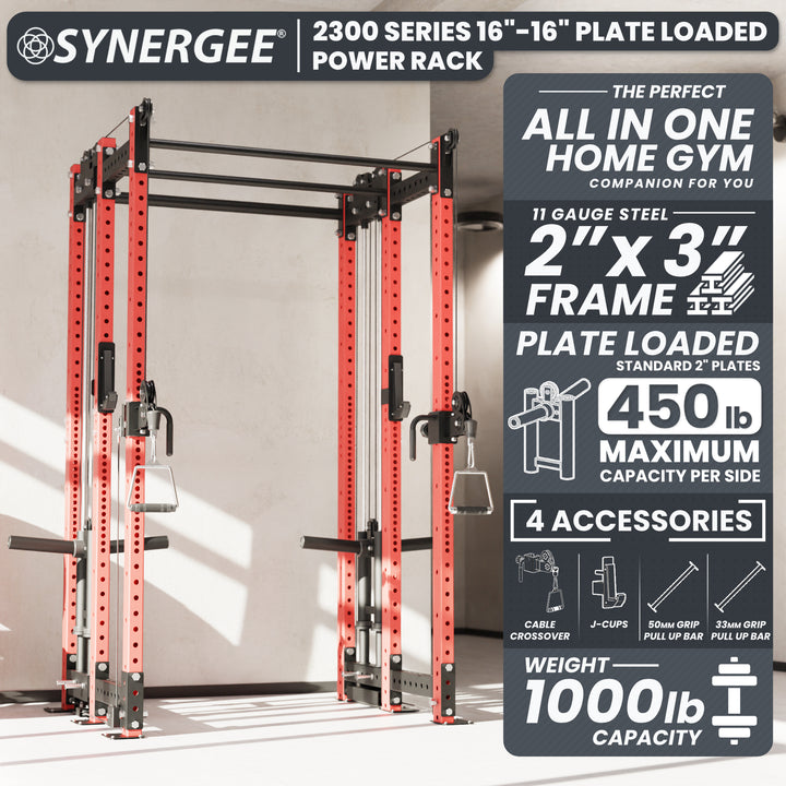 Synergee 2300 Series Power Cage with Plate Loaded Cable Cross Overs