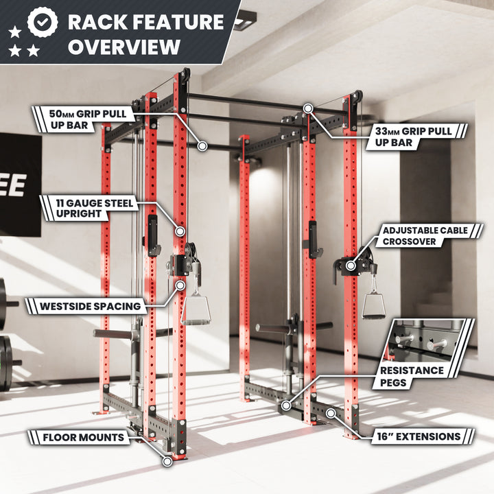 Synergee 2300 Series Power Cage with Plate Loaded Cable Cross Overs